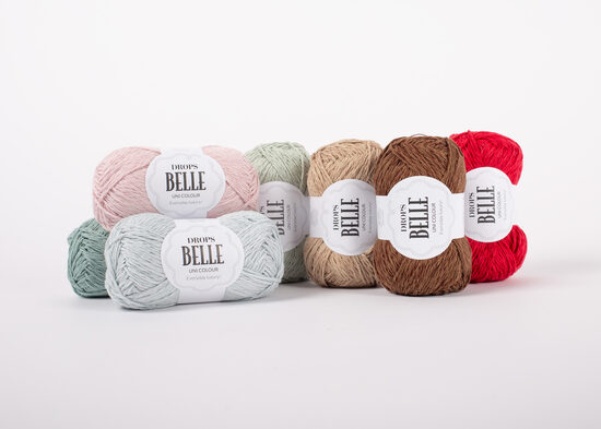 Drops BELLE 53%kokvilna, 33%viskoze, 14%lins