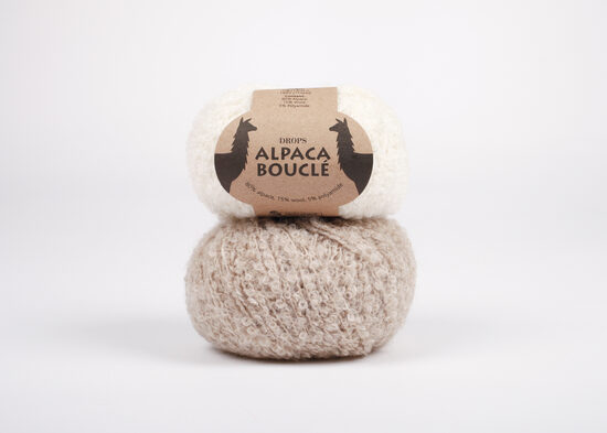 Drops ALPACA BOUCLE       80%alpaka, 15% vilna, 5%poliamīds