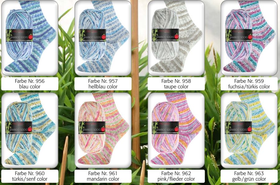 PRO LANA Bamboo socks 63%akrils,30%viskoze, 7%poliesters