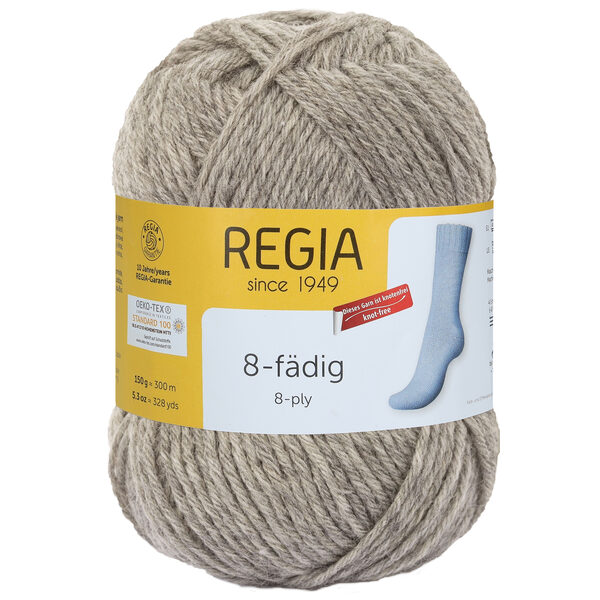 Regia Uni 8ply 75%vilna, 25%poliamīds