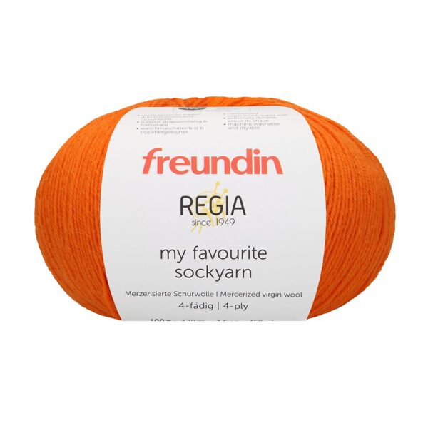 Regia Freundin my favorite Sockyarn 4ply 75%Virgin vilna, 25%poliamīds