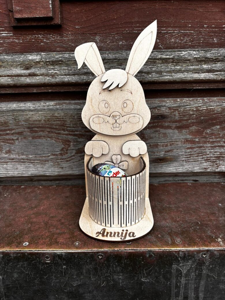 Lieldienu olu trauciņš, personalizēts, koka