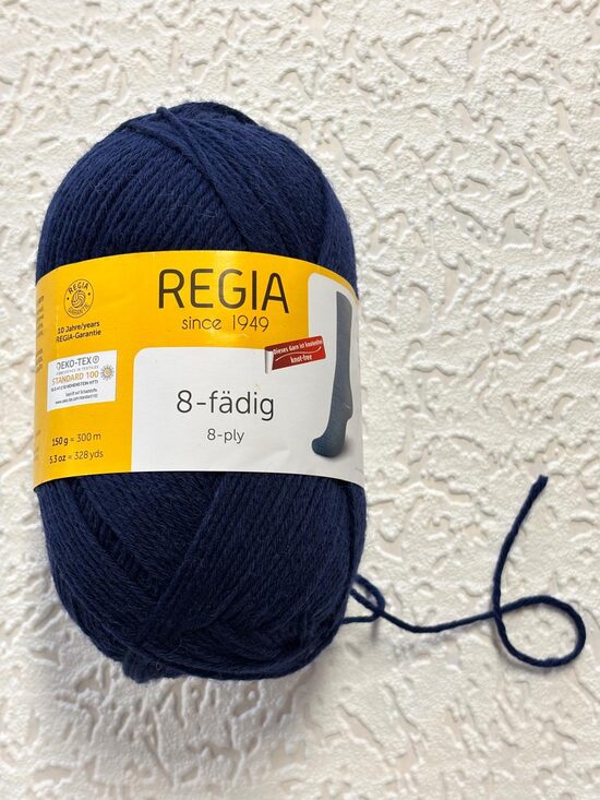 Regia Uni 8ply Nr00324 - tumši zils