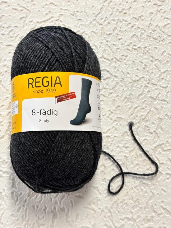 Regia Uni 8ply Nr00522 - raibs antracīts