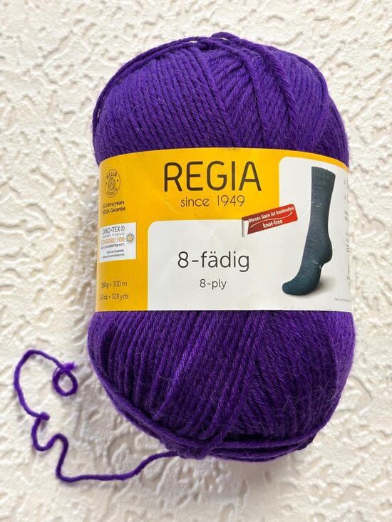 Regia Uni 8ply Nr01050 - violets