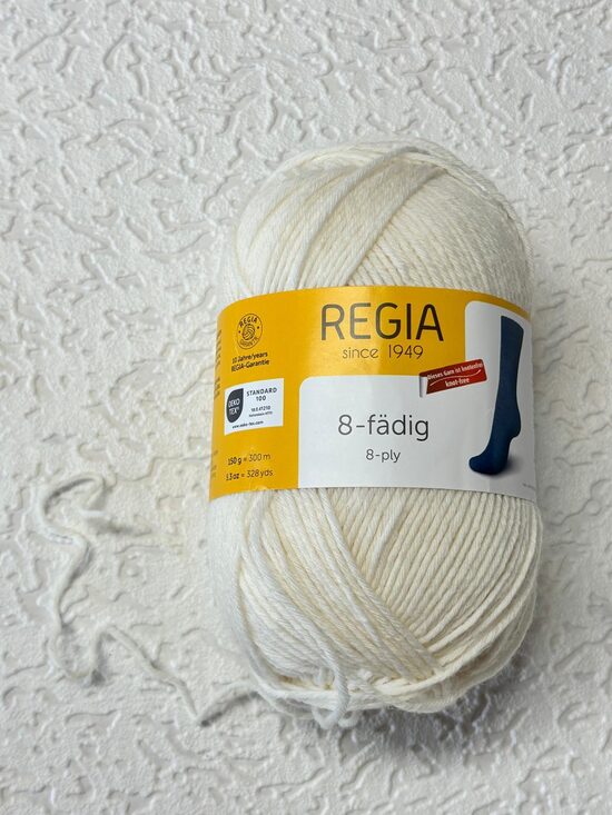 Regia Uni 8ply Nr01992 - dabīgi balts