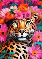 Dimantu glezna  - leopards