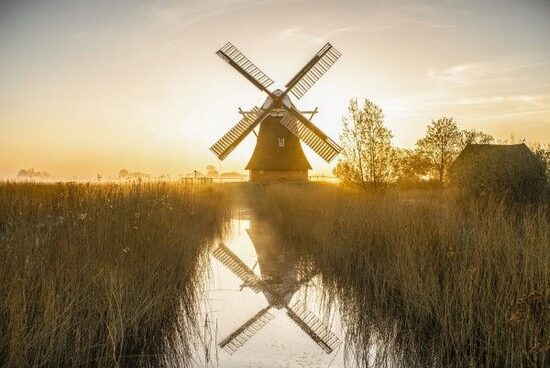 Dimantu glezna  - vējdzirnavas