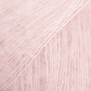 Drops KID - SILK uni Nr 63 - pūdera rozā