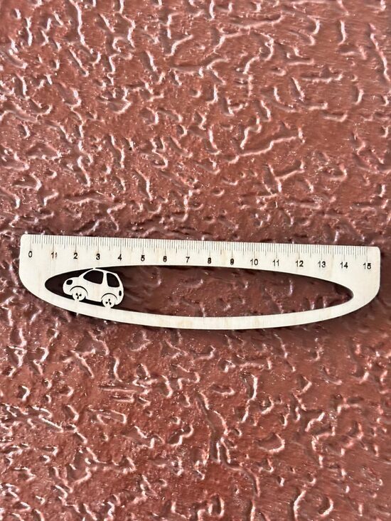 Lineāls "Mašīna" (15cm)