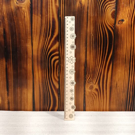 Lineāls "Puķes" (30cm)