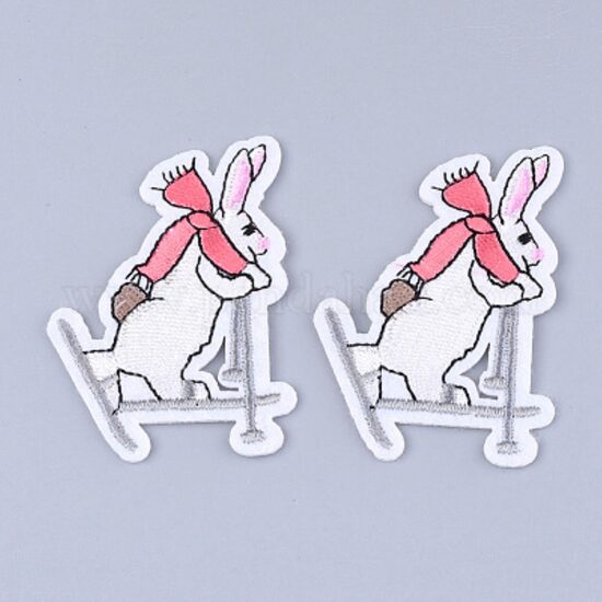 Zaķis uz slēpēm, 66 x 57 mm