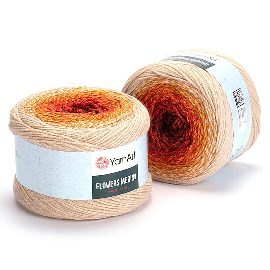 YarnArt FLOWERS MERINO Nr 542