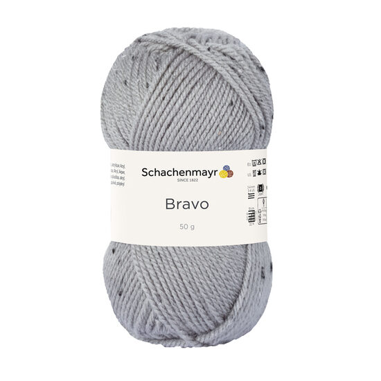 Schachenmayr Bravo  Nr 08376 - gaiši pelēks tvīds