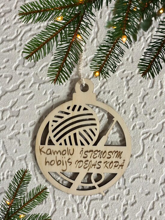 Ziemassvētku dekors, koka