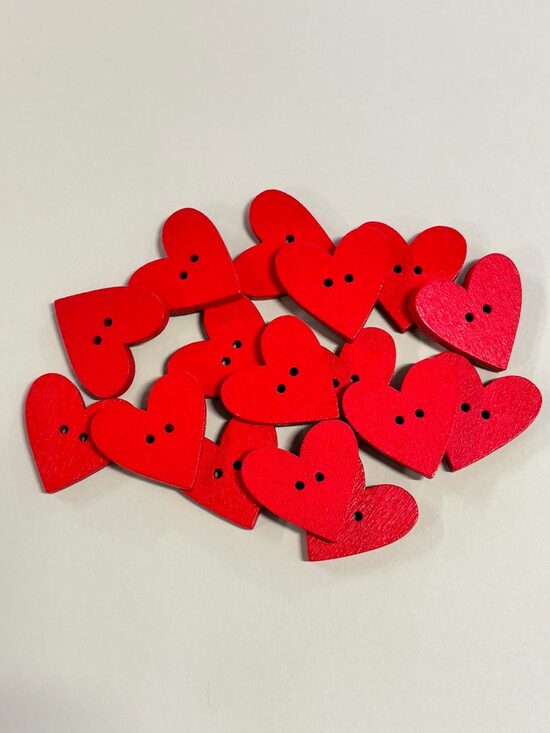 Poga KOKA KRĀSOTA, SIRSNIŅA 22.5x23.5mm