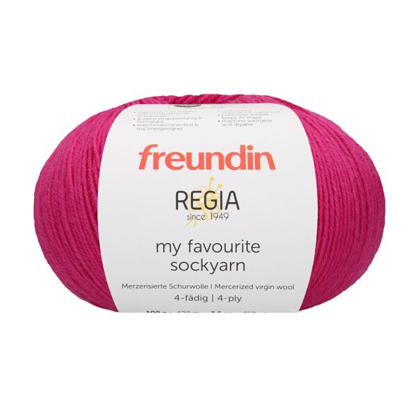 Regia Freundin my favorite Sockyarn 4ply Nr 00035 - fuksija