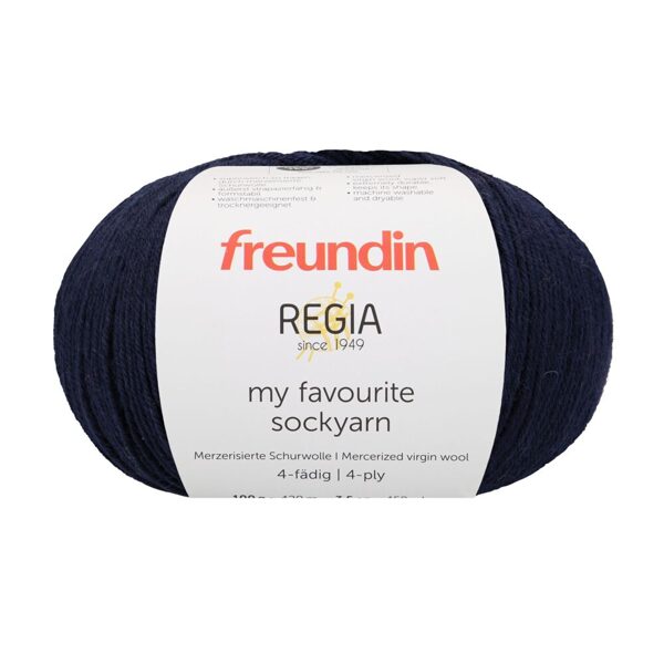 Regia Freundin my favorite Sockyarn 4ply Nr 00050 - pusnakts