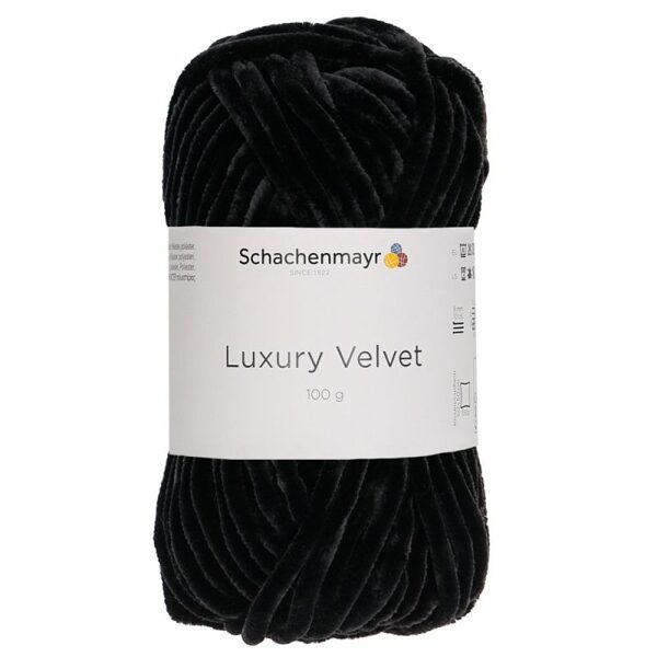 Schachenmayr Luxury Velvet Nr00099-melna aita