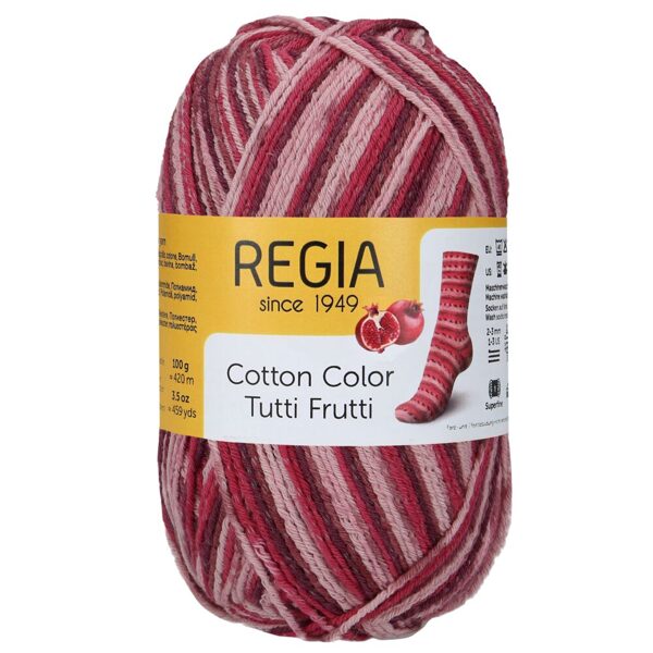 Regia COTTON COLOR 4ply Nr 02422 - granātābols