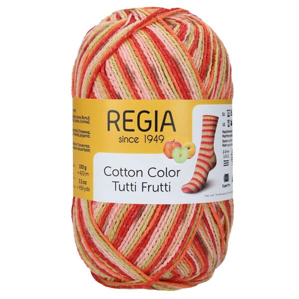 Regia COTTON COLOR 4ply Nr 02426 - ābols