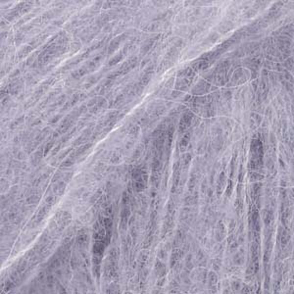 Drops BRUSHED ALPACA SILK uni Nr 17 - gaiša lavanda