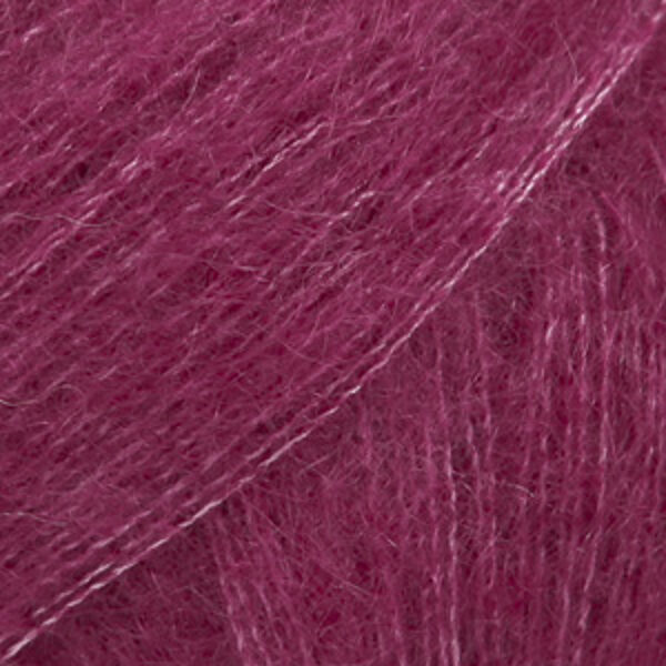 Drops KID - SILK uni Nr 17 - tumša roze