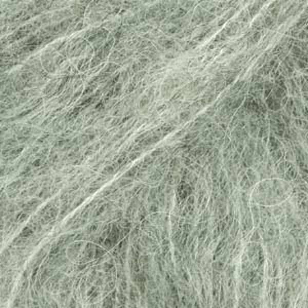Drops BRUSHED ALPACA SILK uni Nr 21 - salvijas zaļš