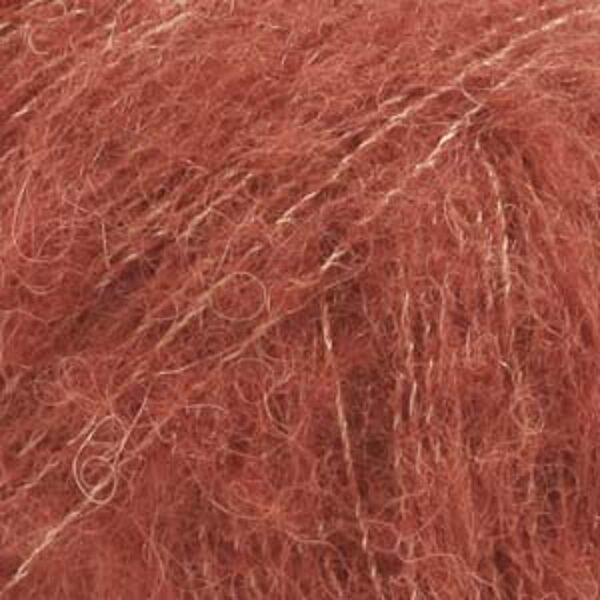 Drops BRUSHED ALPACA SILK uni Nr 24 - rūsa