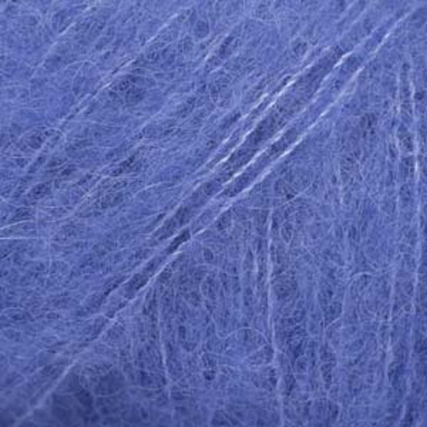 Drops BRUSHED ALPACA SILK uni Nr 26 - kobalta zils