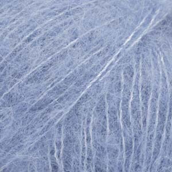 Drops BRUSHED ALPACA SILK uni Nr 28 - Klusā okeāna zils