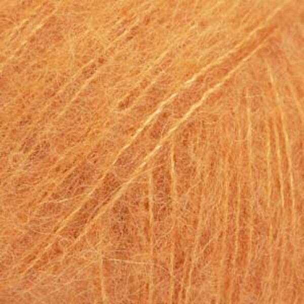 Drops BRUSHED ALPACA SILK uni Nr 29 - mandarīns