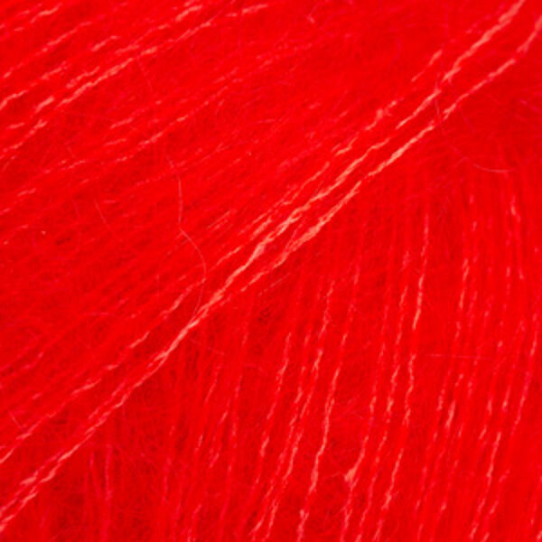 Drops KID - SILK uni Nr 61 - spilgti sarkans