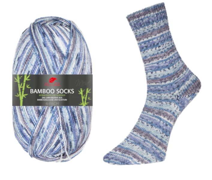 PRO LANA Bamboo Socks Nr970 - zils/tumši zils