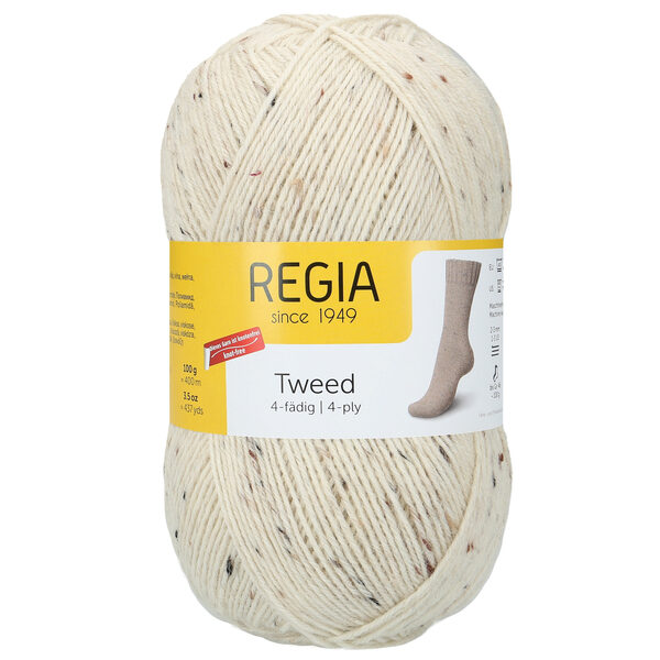 Regia Tweed 4ply Nr 00002 - dabīgs tvīds