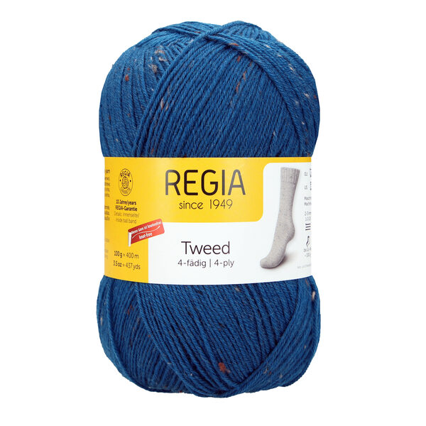 Regia Tweed 4ply Nr 00069 - zils (petrol) tvīds