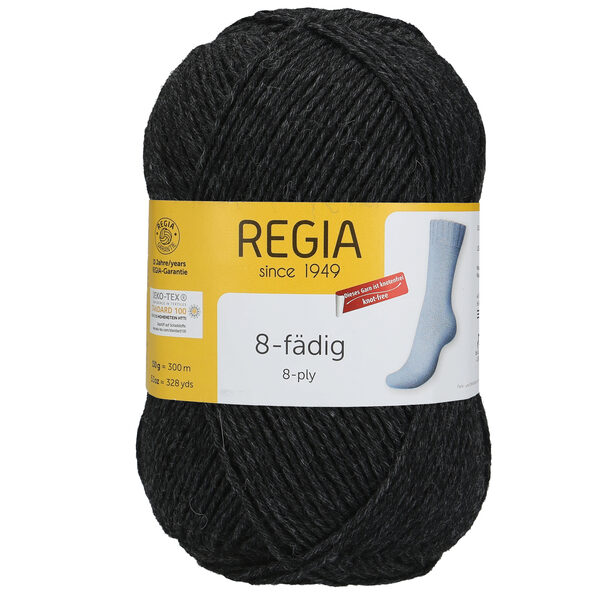 Regia Uni 8ply Nr00522 - raibs antracīts