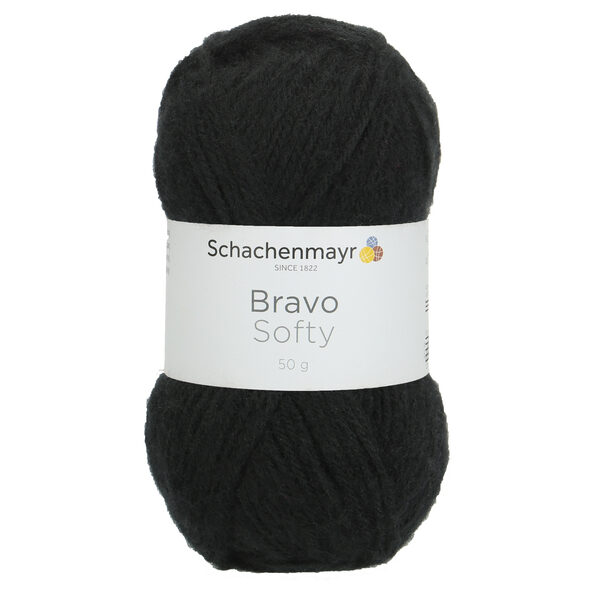 Schachenmayr Bravo Softy Nr 08226 - melns