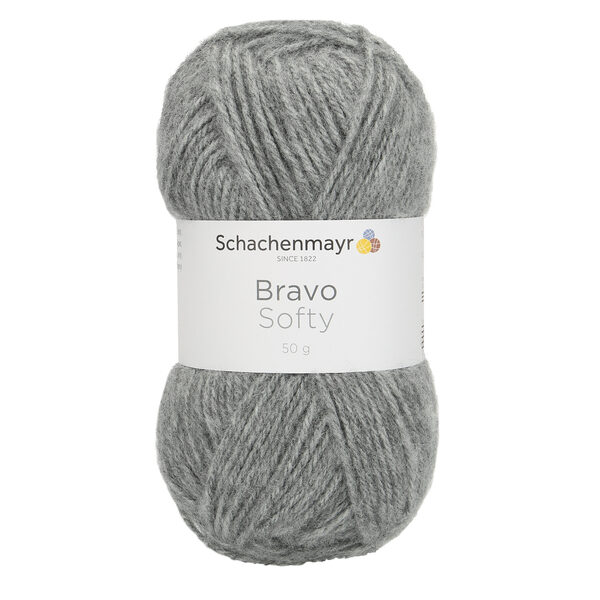 Schachenmayr Bravo Softy Nr 08295 - raibs gaiši pelēks