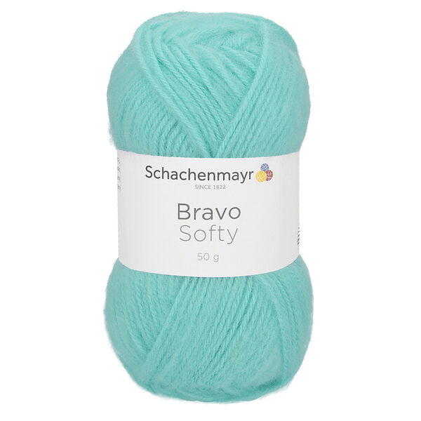 Schachenmayr Bravo Softy Nr 08366 - piparmētru zils