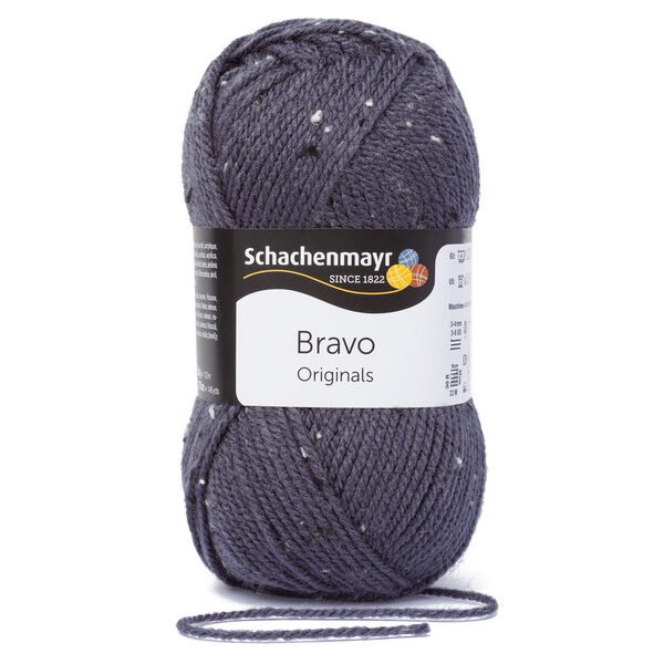 Schachenmayr Bravo  Nr 08372 - pelēkzils tvīds